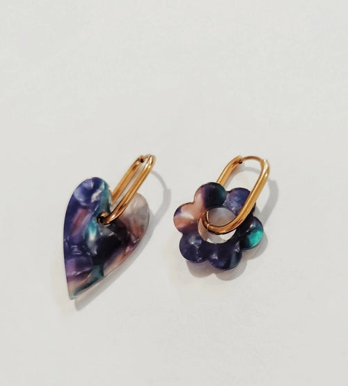 Boucles Love Flowers - Cabocaboche