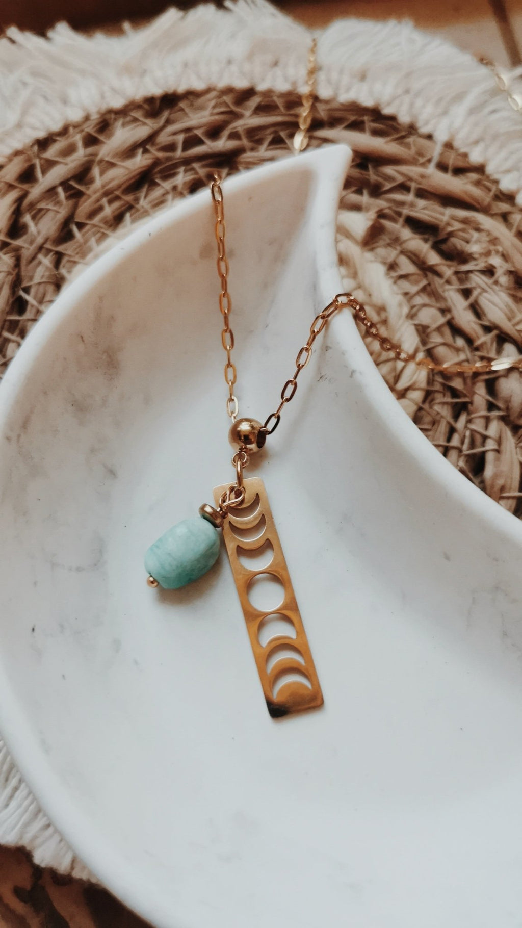 Collier cycle lunaire - Cabocaboche