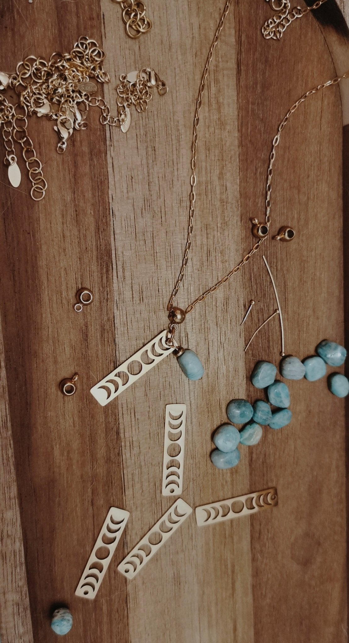 Collier cycle lunaire - Cabocaboche