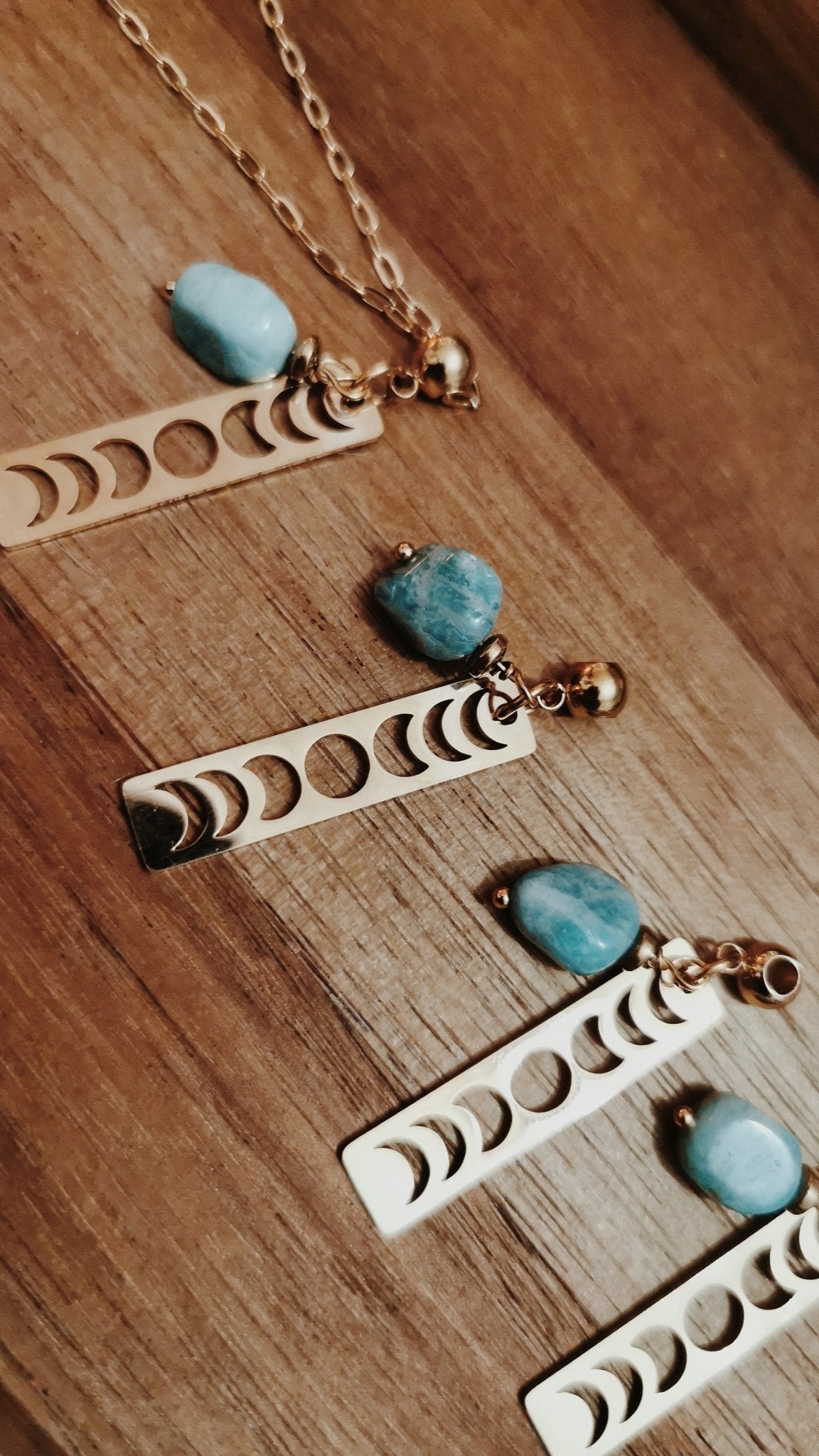Collier cycle lunaire - Cabocaboche