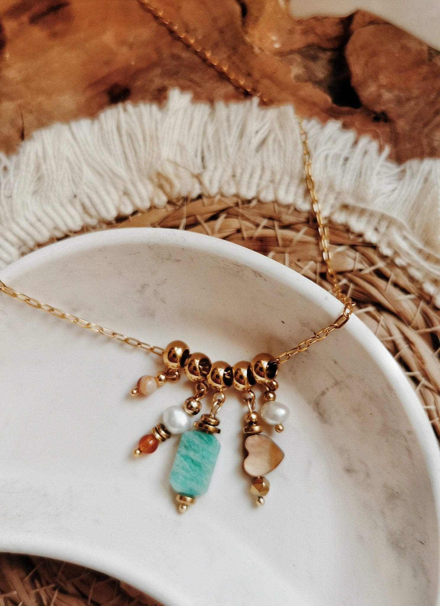 Collier soleil sauvage - Cabocaboche