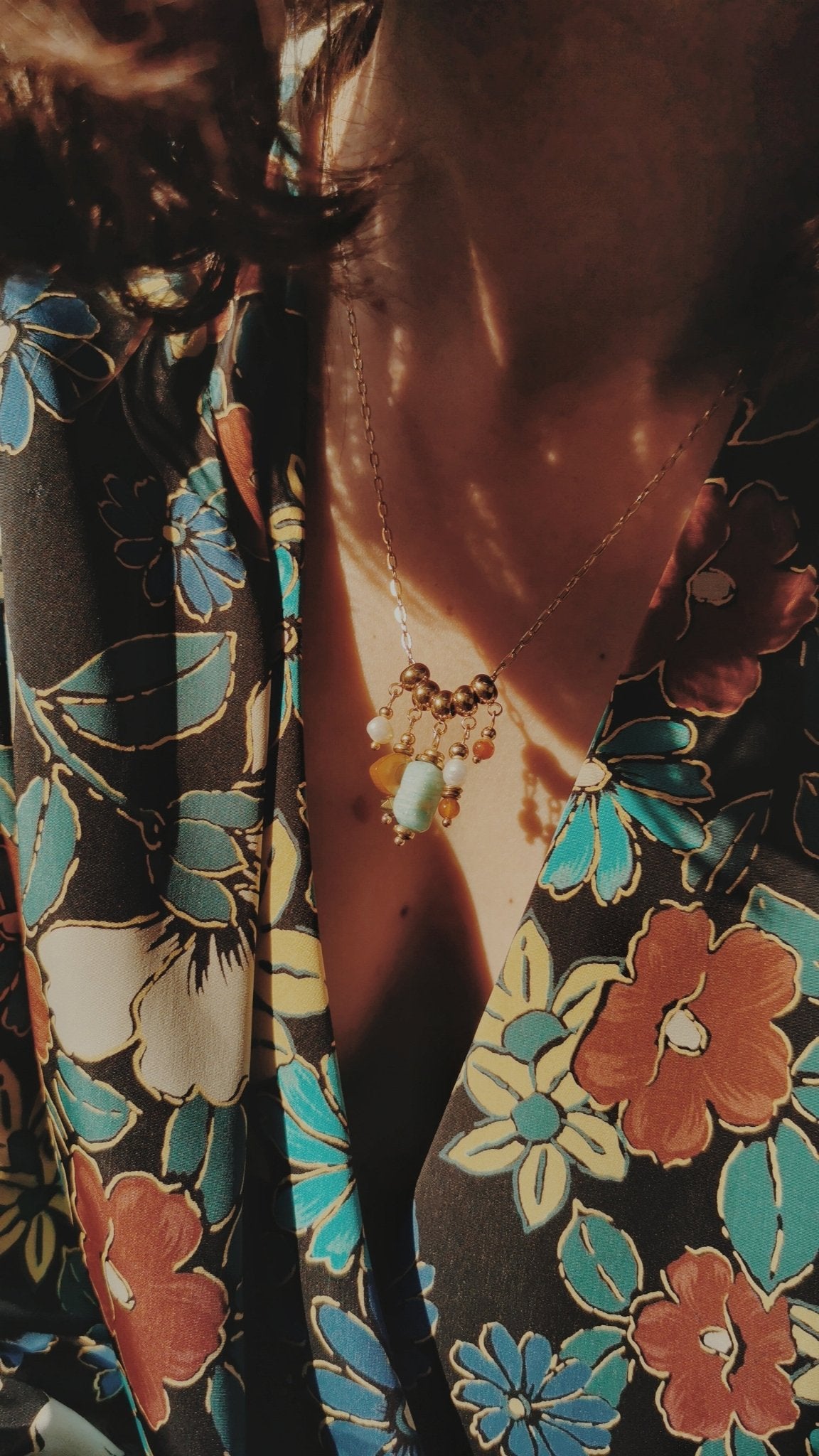 Collier soleil sauvage - Cabocaboche
